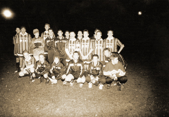 Winter-Season,  a football game at -10 degrees in Gelnhausen-Haitz against SG Haitz (founded 1908). 