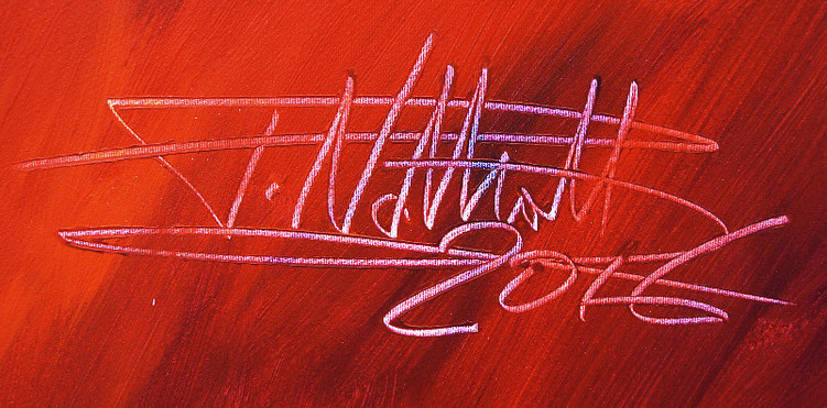 signature of the artist Peter Nottrott and year of creation: 2016