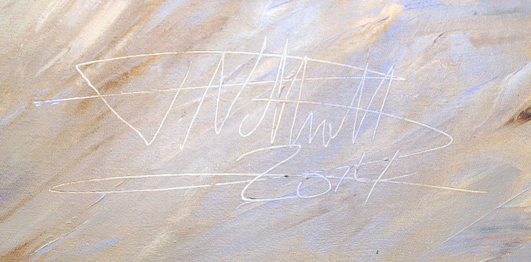 signature of the artist Peter Nottrott and year of creation: 2014