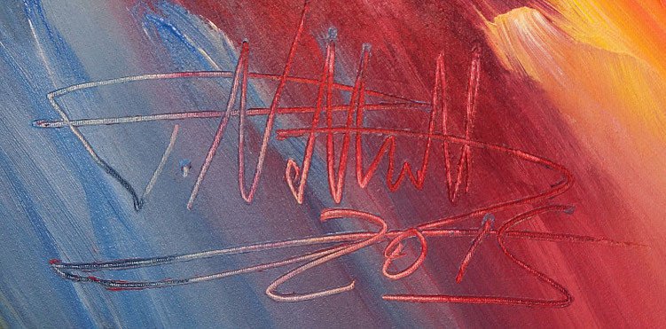 signature of the artist Peter Nottrott and year of creation: 2015