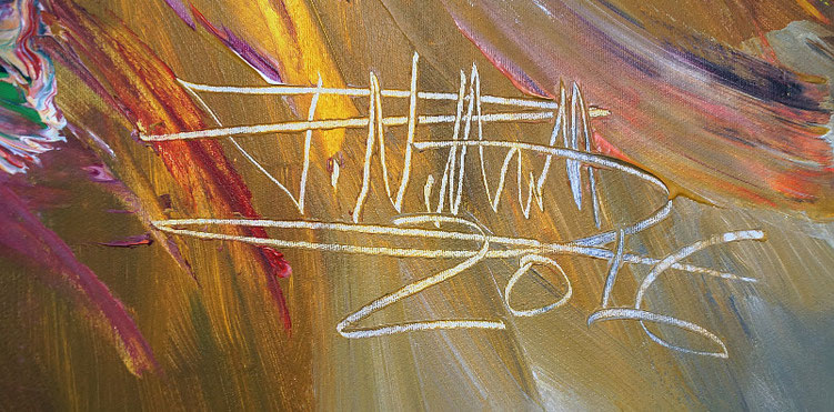 signature of the artist Peter Nottrott and year of creation: 2016