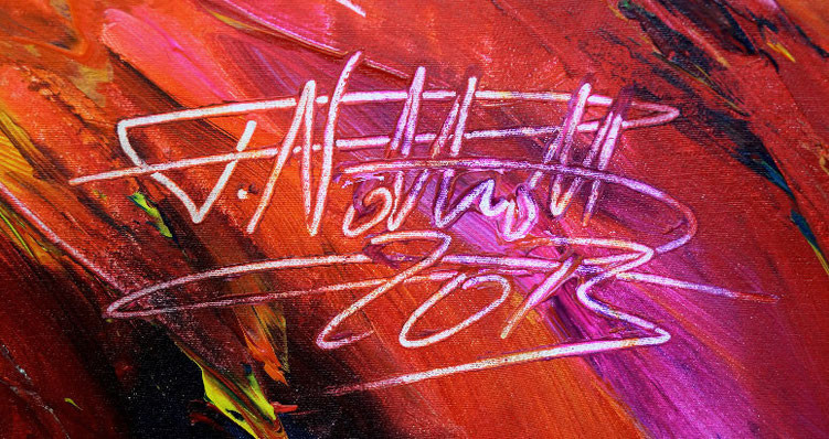 signature of the artist Peter Nottrott and year of creation: 2015