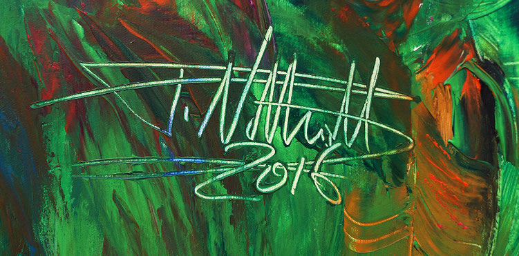 signature of the artist Peter Nottrott and year of creation: 2016