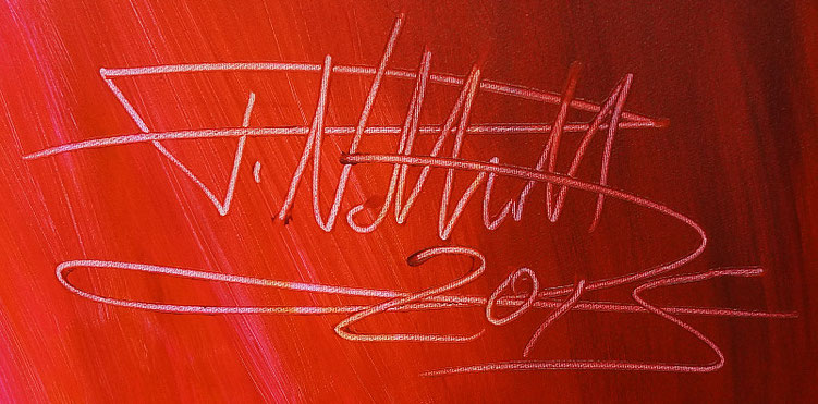 Signature of the artist Peter Nottrott and year of creation: 2015