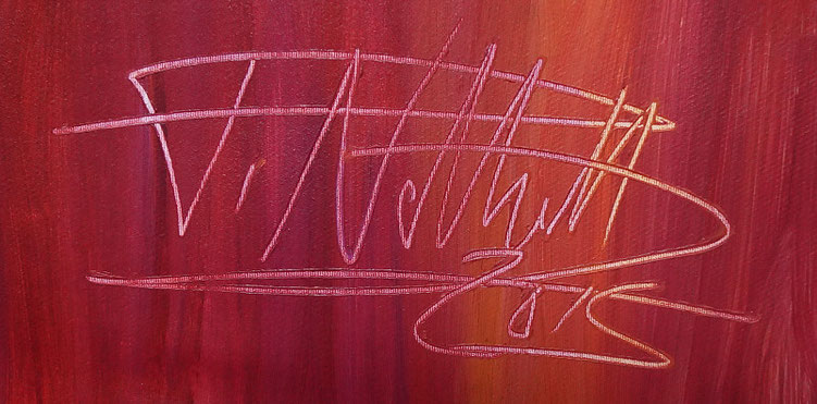 signature of the artist Peter Nottrott and year of creation: 2015