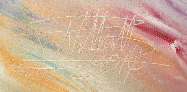 Signature of the artist Peter Nottrott and year of creation: 2014