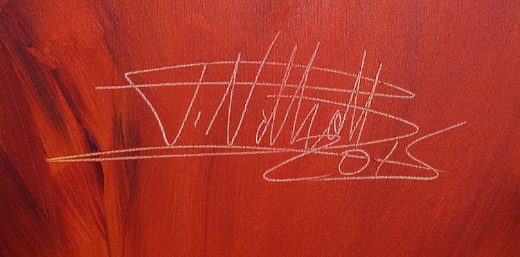 signature of the artist Peter Nottrott and year of creation