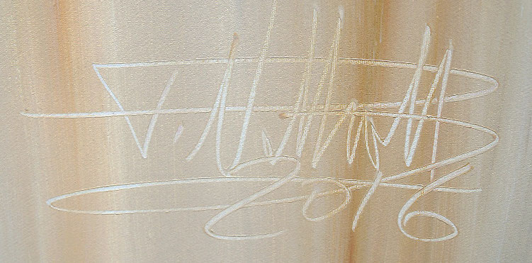 signature of the artist Peter Nottrott and year of creation: 2016