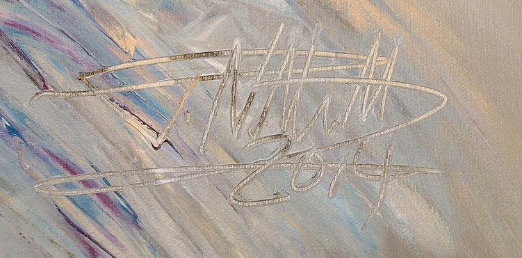 signature of the artist Peter Nottrott and year of creation: 2014