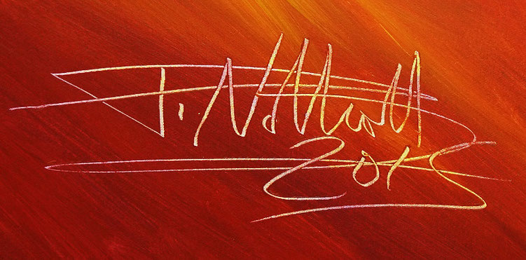 Signature of the artist Peter Nottrott and year of creation: 2015