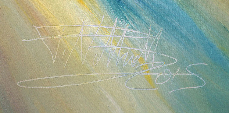 signature of the artist Peter Nottrott and year of creation: 2015