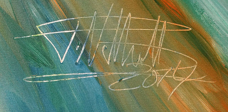 signature of the artist Peter Nottrott and year of creation: 2014