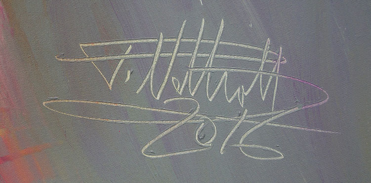 signature of the artist Peter Nottrott and year of creation: 2016