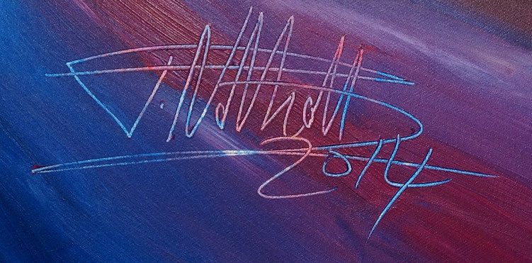 signature of the artist Peter Nottrott and year of creation: 2014