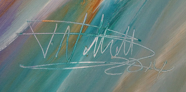 Signature of the artist Peter Nottrott and year of creation: 2014