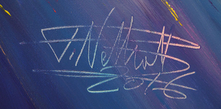 signature of the artist Peter Nottrott and year of creation: 2016