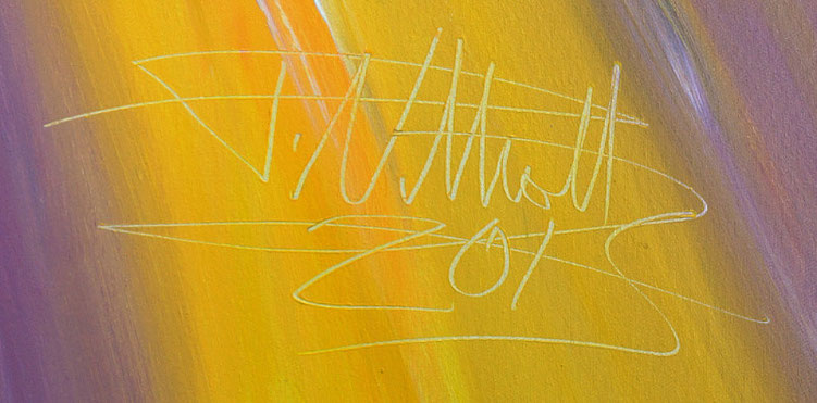 Signature of the artist Peter Nottrott and year of creation: 2015