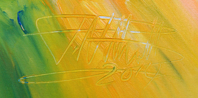 signature of the artist Peter Nottrott and year of creation: 2014