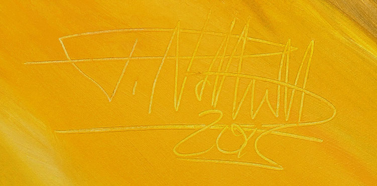 signature of the artist Peter Nottrott and year of creation: 2015 