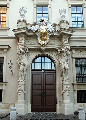 Portal des Stadtpalais Liechtenstein, 1010 Wien, Bankgasse 9 