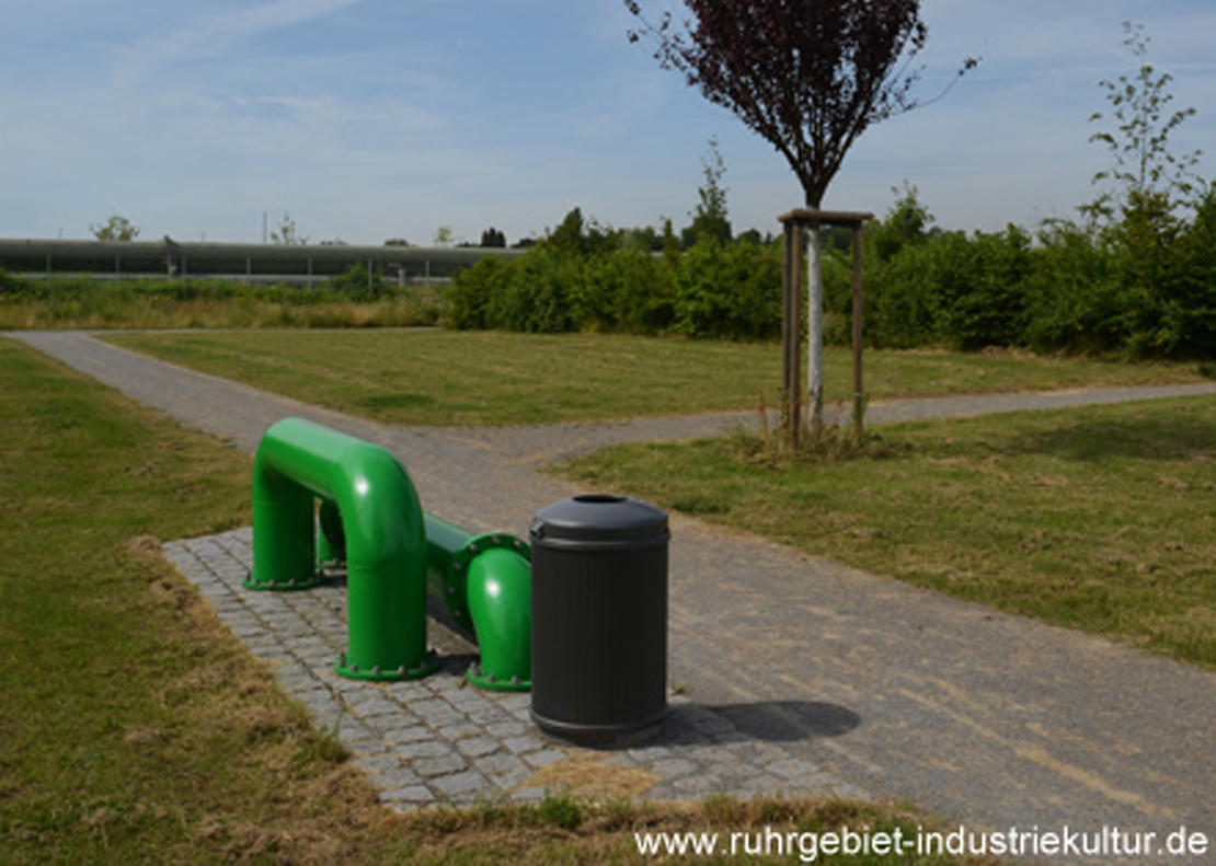 Glückaufpark Hassel und Pause im Biergarten Kokerei Hassel Gelsenkirchen