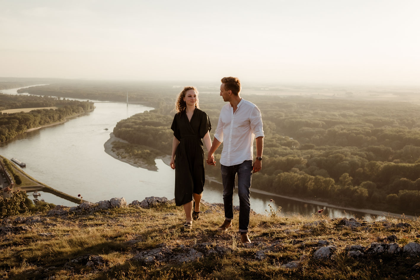 Fotoshooting am Berg nahe Wien