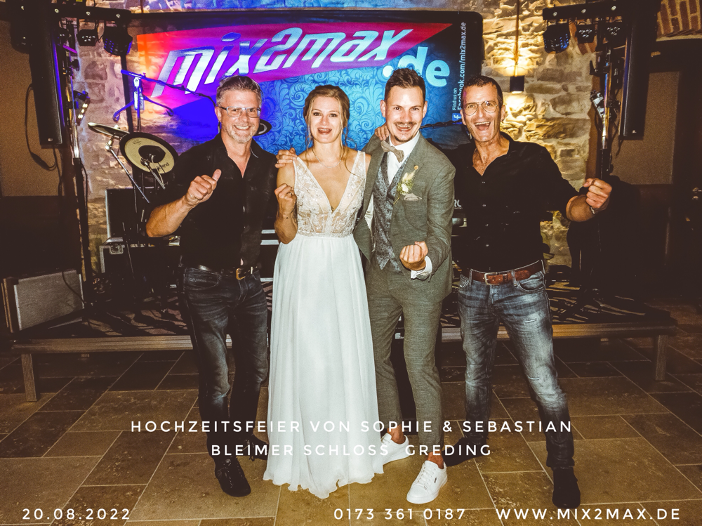 Hochzeitsband mix2max, im Gut Bleimerschloss, bei Greding