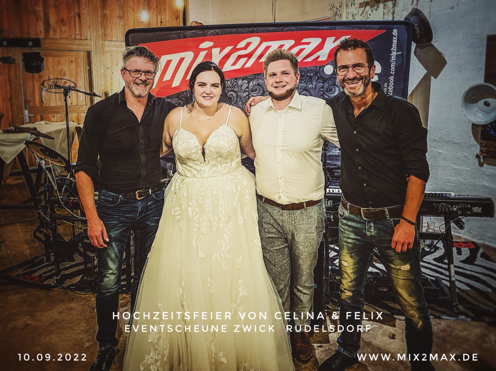 Hochzeitsband mix2max, in Rudelsdorf, Eventscheune Zwick