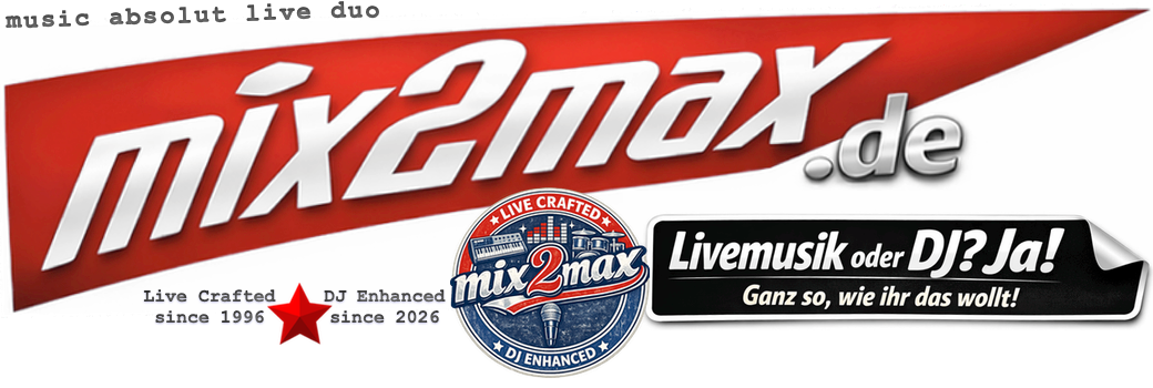 mix2max - Die mitreißende Party- und Hochzeitsband
