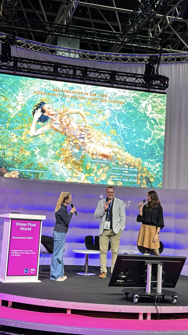 Boot Düsseldorf, Unterwasserfotograf Konstantin Killer, Water Pixel World Bühne Halle 11