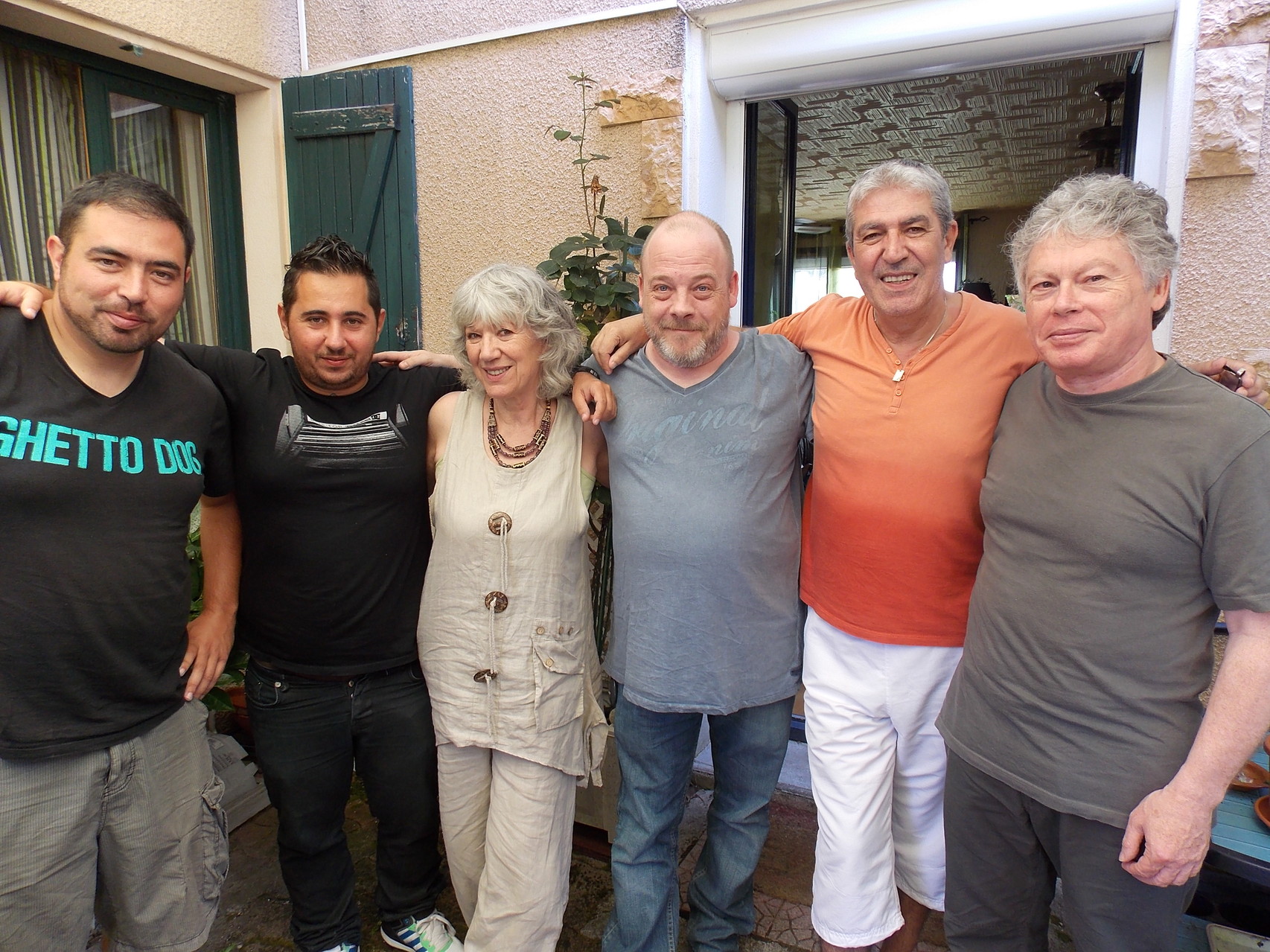 avec les musiciens de l'équipe Alone So, L'Union 2013