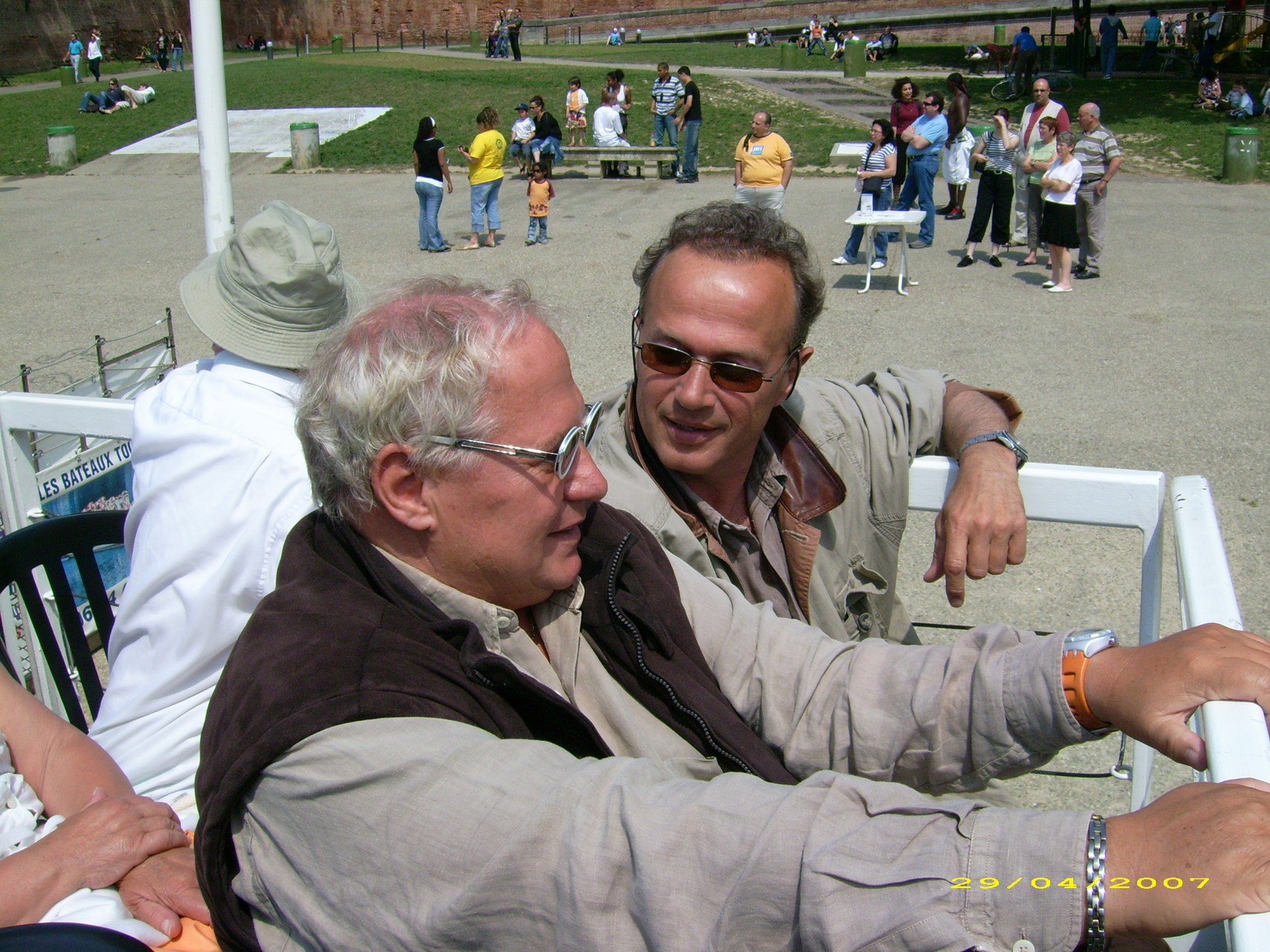 avec Jean-Charles Courcot sur la Garonne à Toulouse