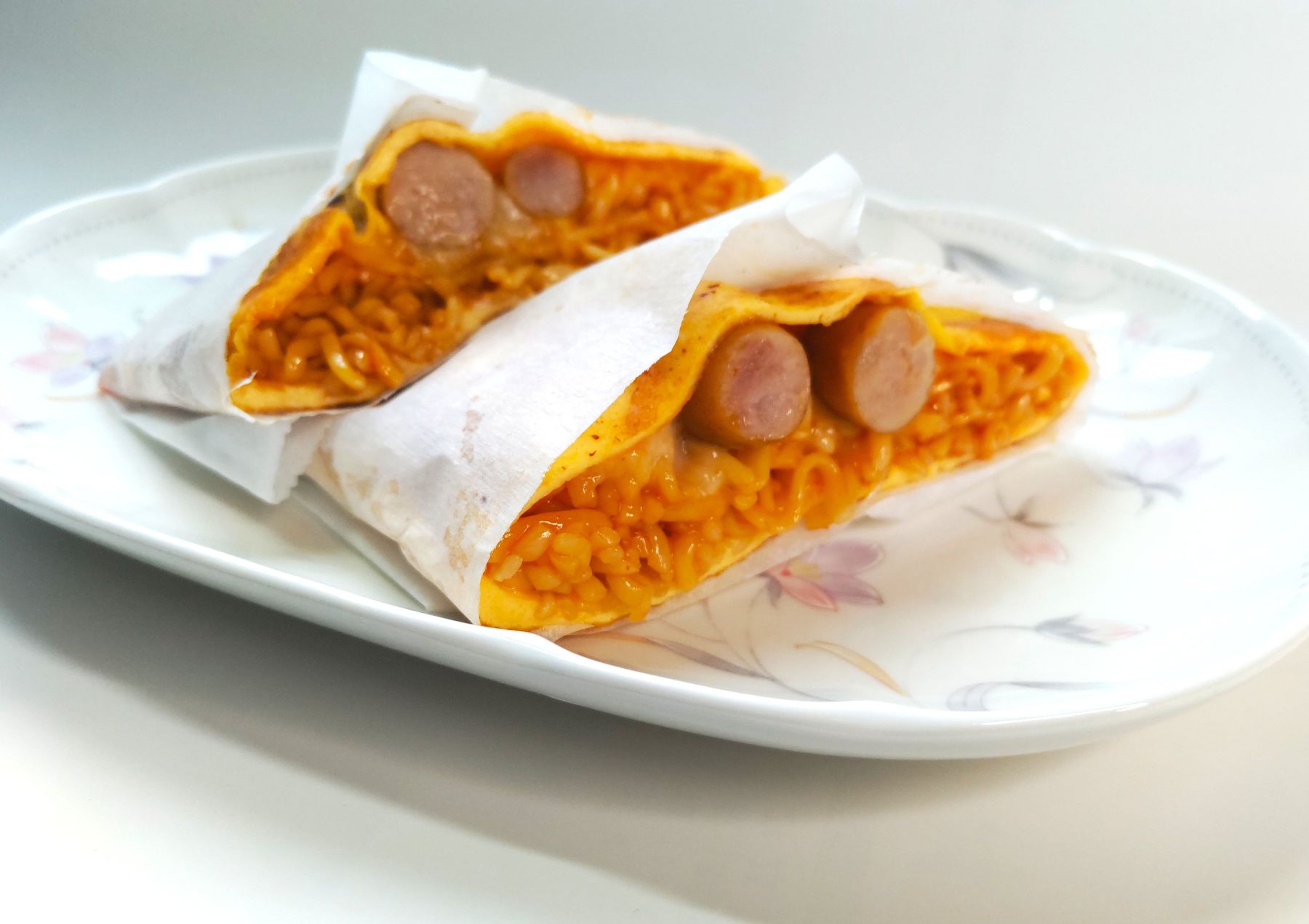 韓国屋台の鉄板料理「ブルダックチーズオムレツ」だし兵とうちにあるもので作ってみたよ