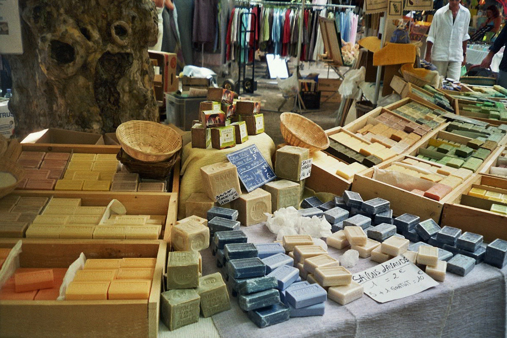 Seifenstand auf provenzalischen Markt