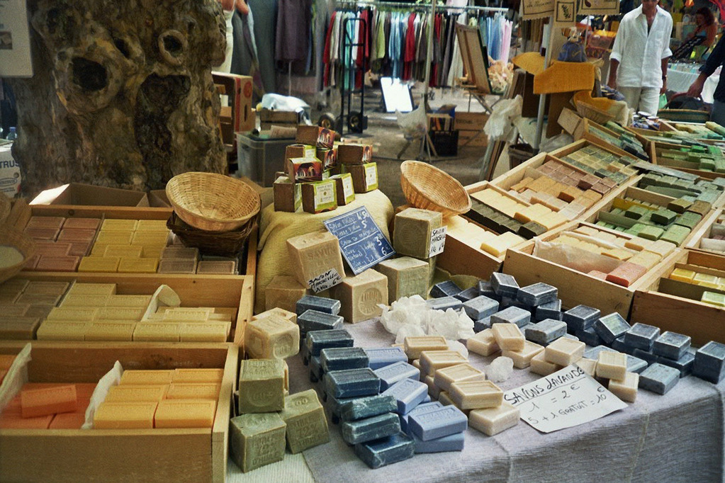 Seifenstand auf provenzalischen Markt