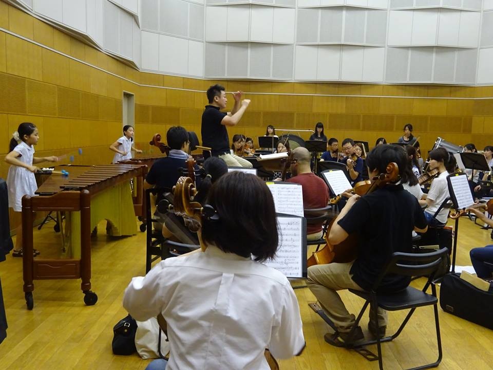 オケ合わせがはじまりました。