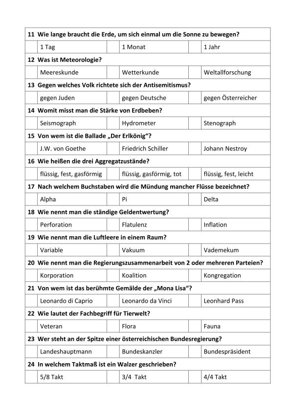 FRAGEBOGEN ALLGEMEINWISSEN PDF