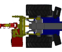 Pentalink 5-Punkt Anbau für auslegbare SEPPI M. Mulcher