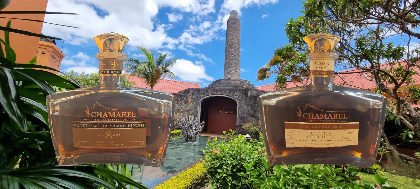 RHUMERIE CHAMAREL : RHUM XO 6 ANS SINGLE CASK & XO 8ANS PEATED WHISKY CASK FINISH