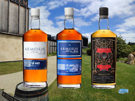 Distillerie WARENGHEM - Armorik 10 ans, 15 ans Yeun ELez Sherry
