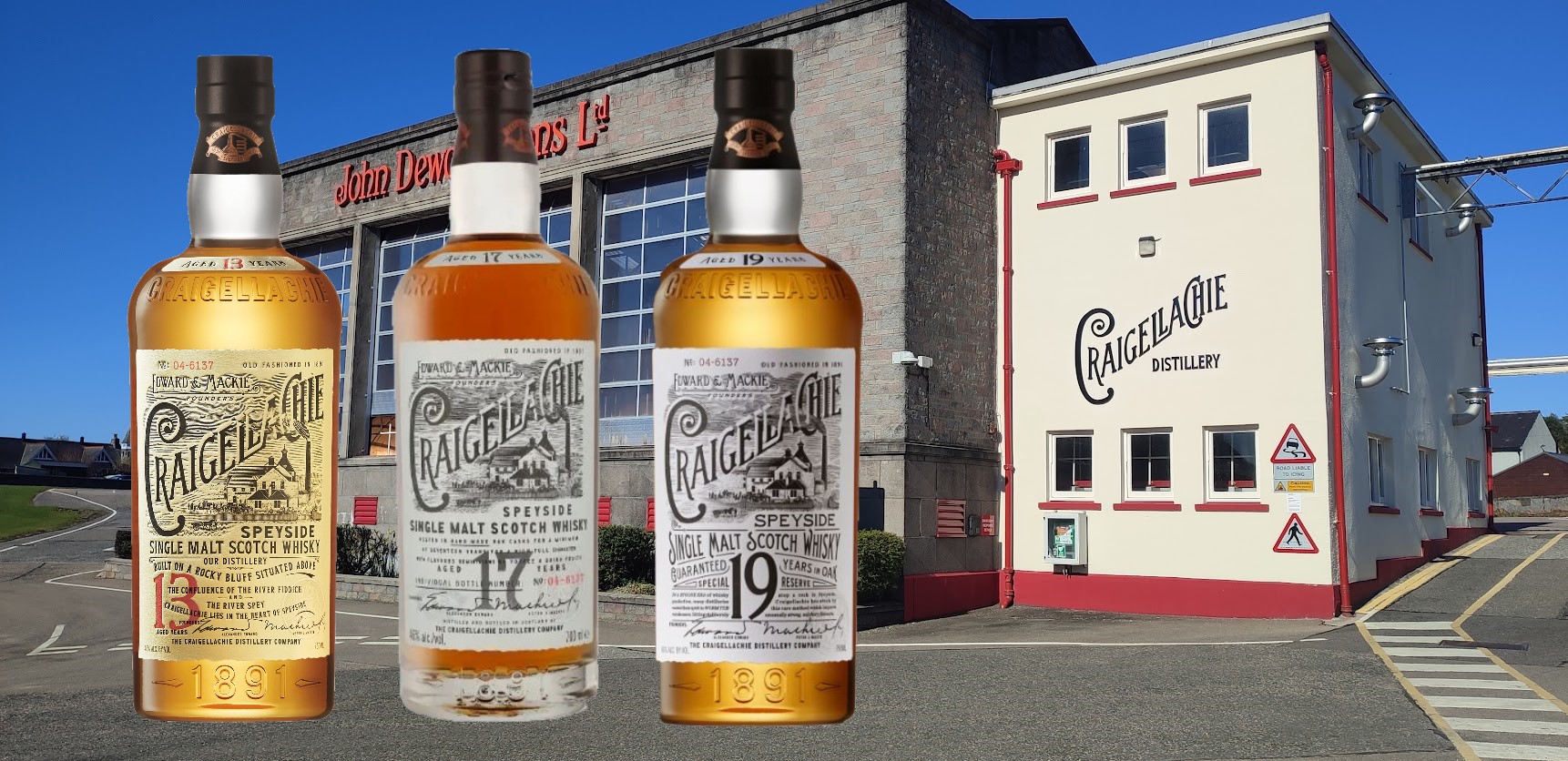DISTILLERIE CRAIGELLACHIE et dégustation 13 ans, 17 ans et 19 ans