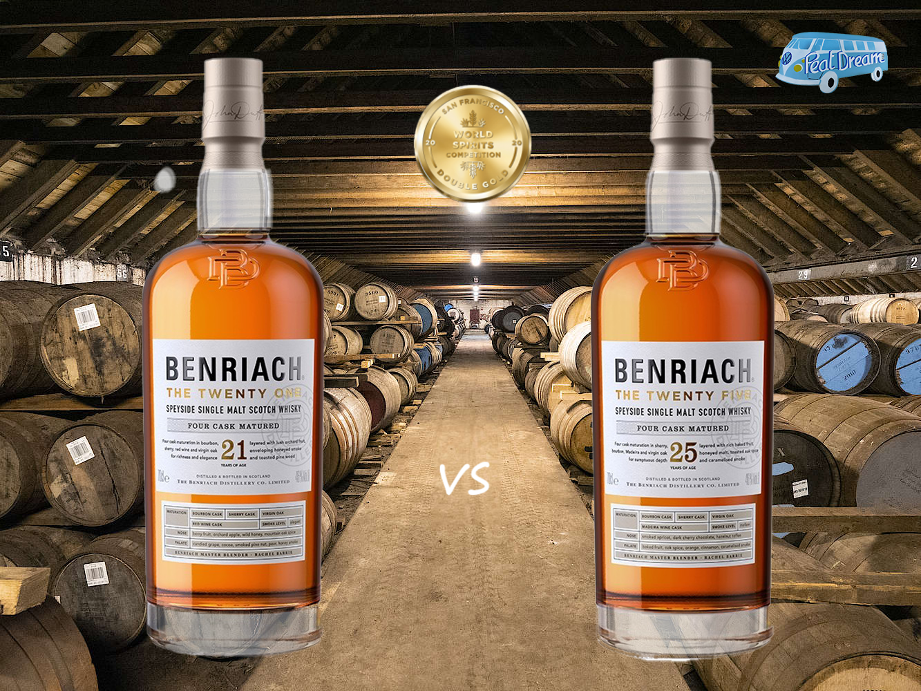 BENRIACH THE TWENTY ONE vs THE TWENTY FIVE