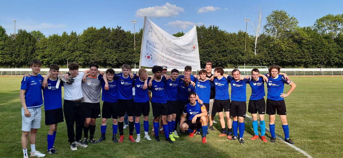 A-Jugend Meister Saison 21/22 Kreisliga A und Aufstieg in die Gruppenliga