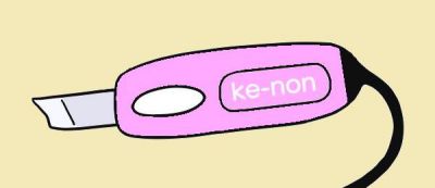 ケノンの特典、眉毛脱毛器。