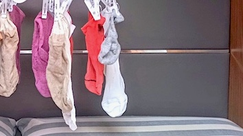 Nasse Socken allerorten