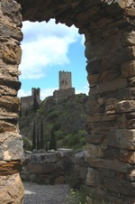 Lastours: vue sur la tour Régine