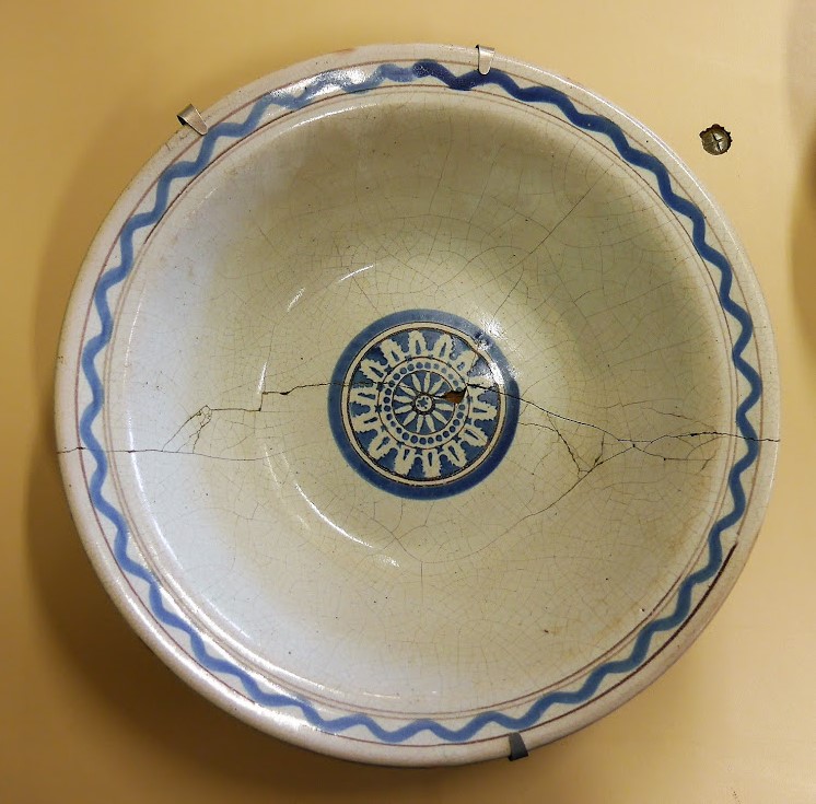 Plat en camaieu bleu - Fabrique de l'Italienne au 19ème siècle