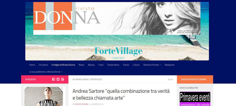 INTERVIEWED BY RIVISTA DONNA
