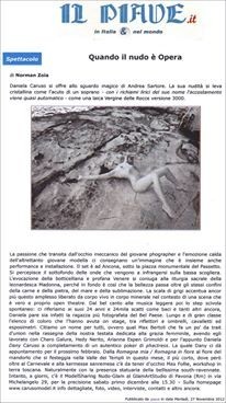 PUBLISHED  ON NEWSPAPER " IL PIAVE"