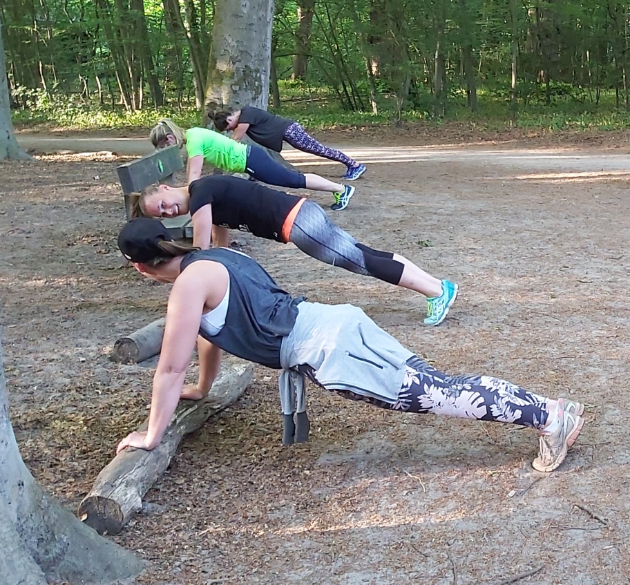 Bianca volgt bijna elke bootcamp les buiten en online bij Talisa.